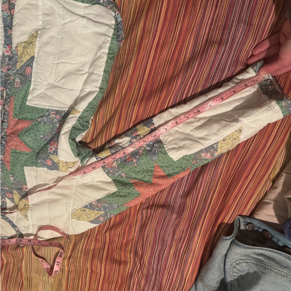 Vintage Handmade Cottage Core Quilt Jacket size small - Picture 7 of 11